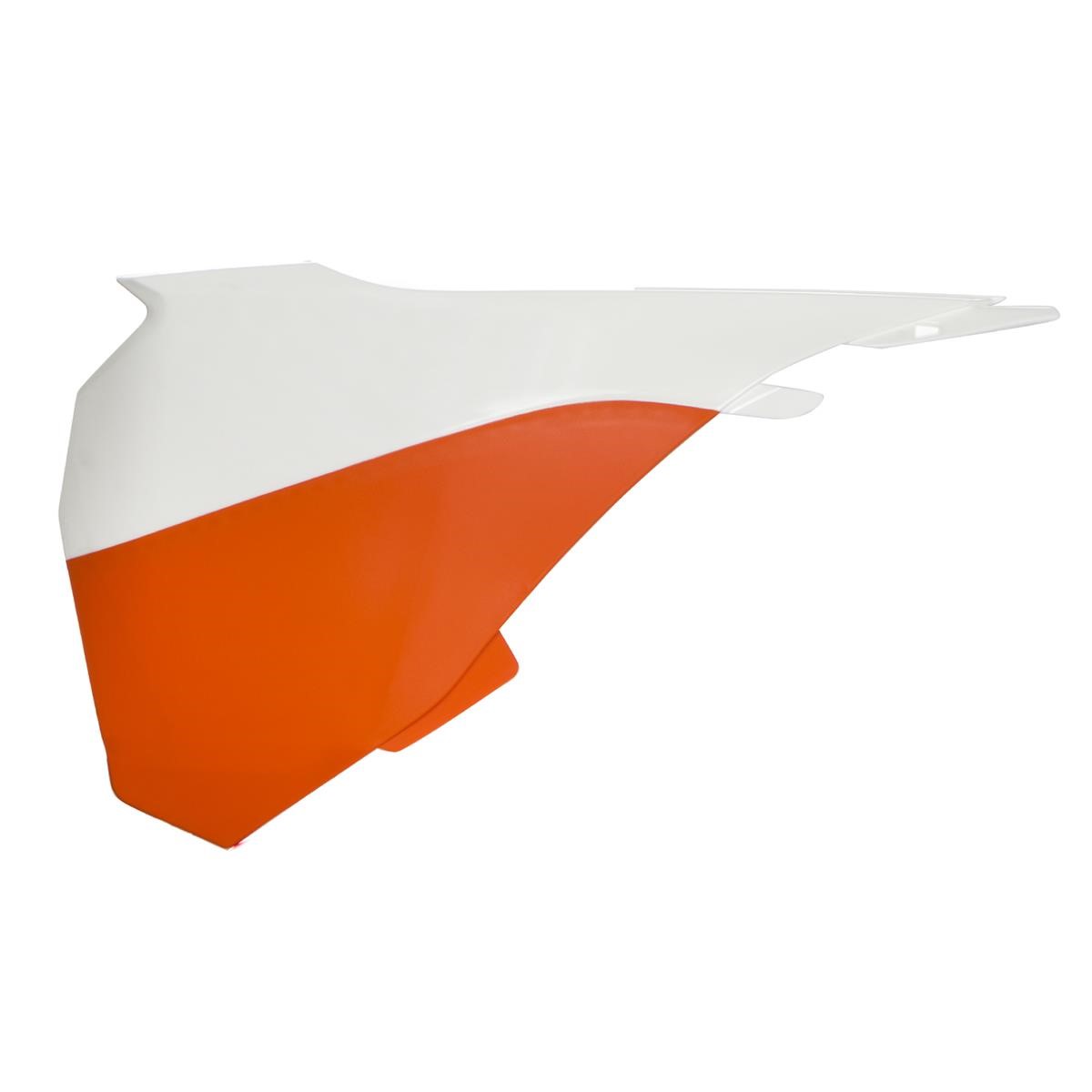 Acerbis Air Box Cover  Orange/White, KTM SX 85 13-17