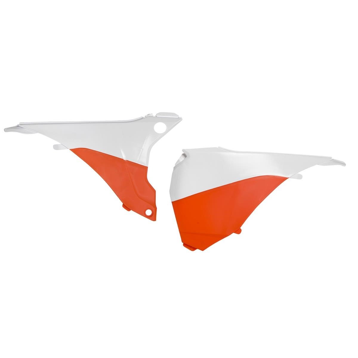 Acerbis Cache de la Boîte à Air  Orange 16/Blanc, KTM EXC 125/200/250/300, EXC-F 250/350/450