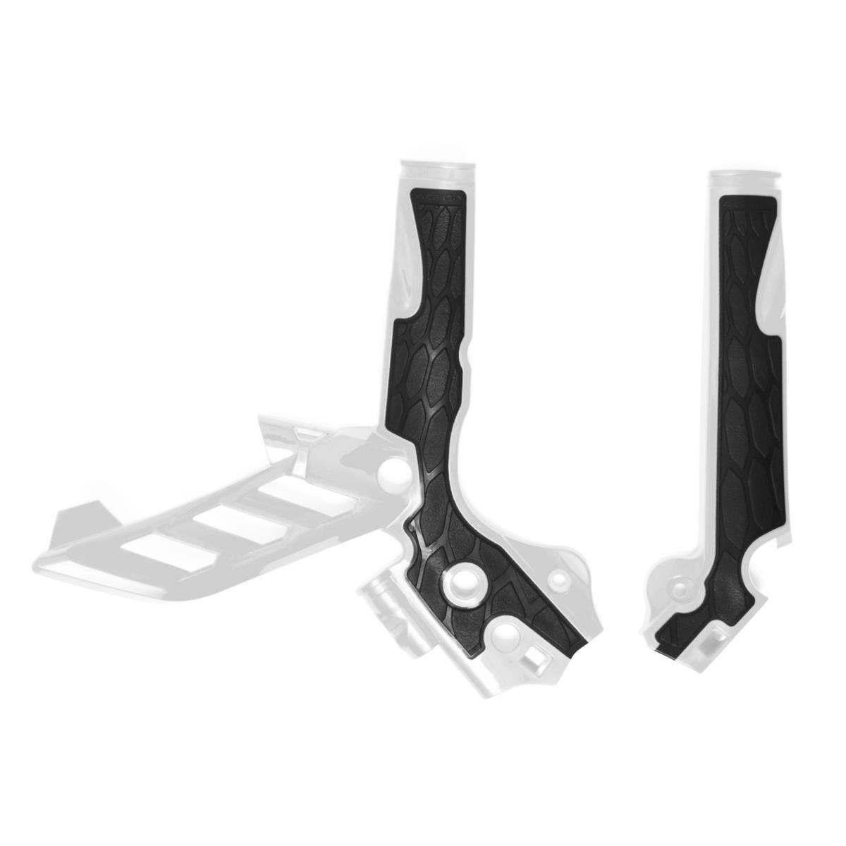 Acerbis Protections de Cadre Anti-Dérapante X-Grip KTM SX 85 13-17, Husqvarna TC 85 14-17, Blanc