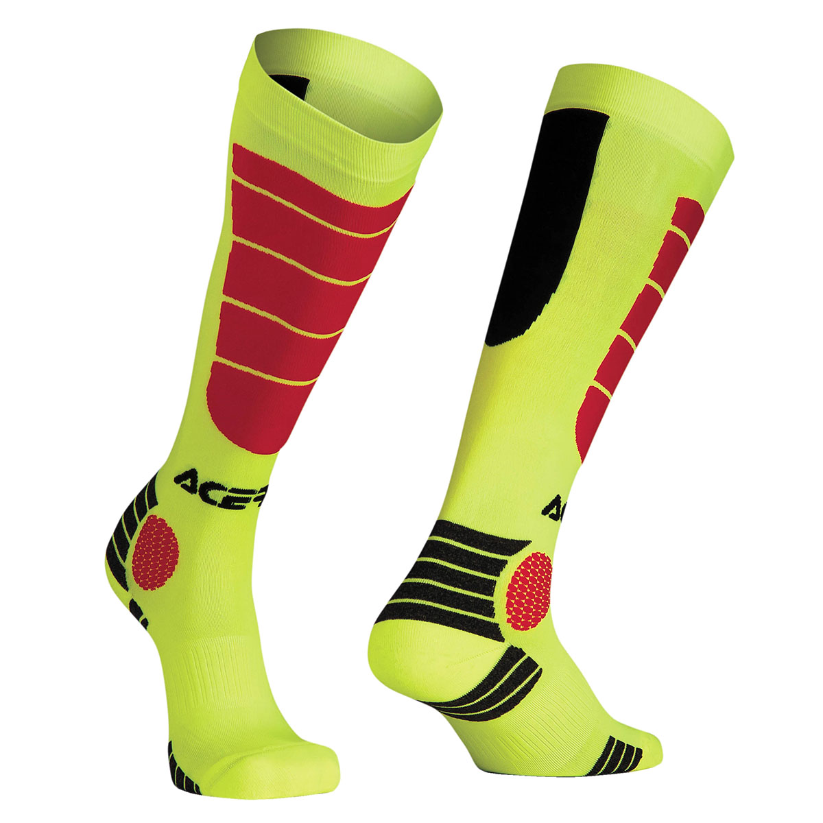 Acerbis Calze MX Impact Fluo Yellow/Red