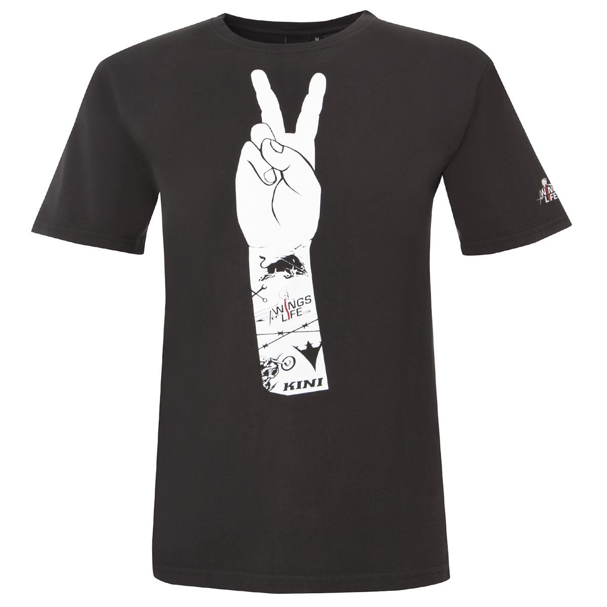 Kini Red Bull T-Shirt V-Finger Dark Grey