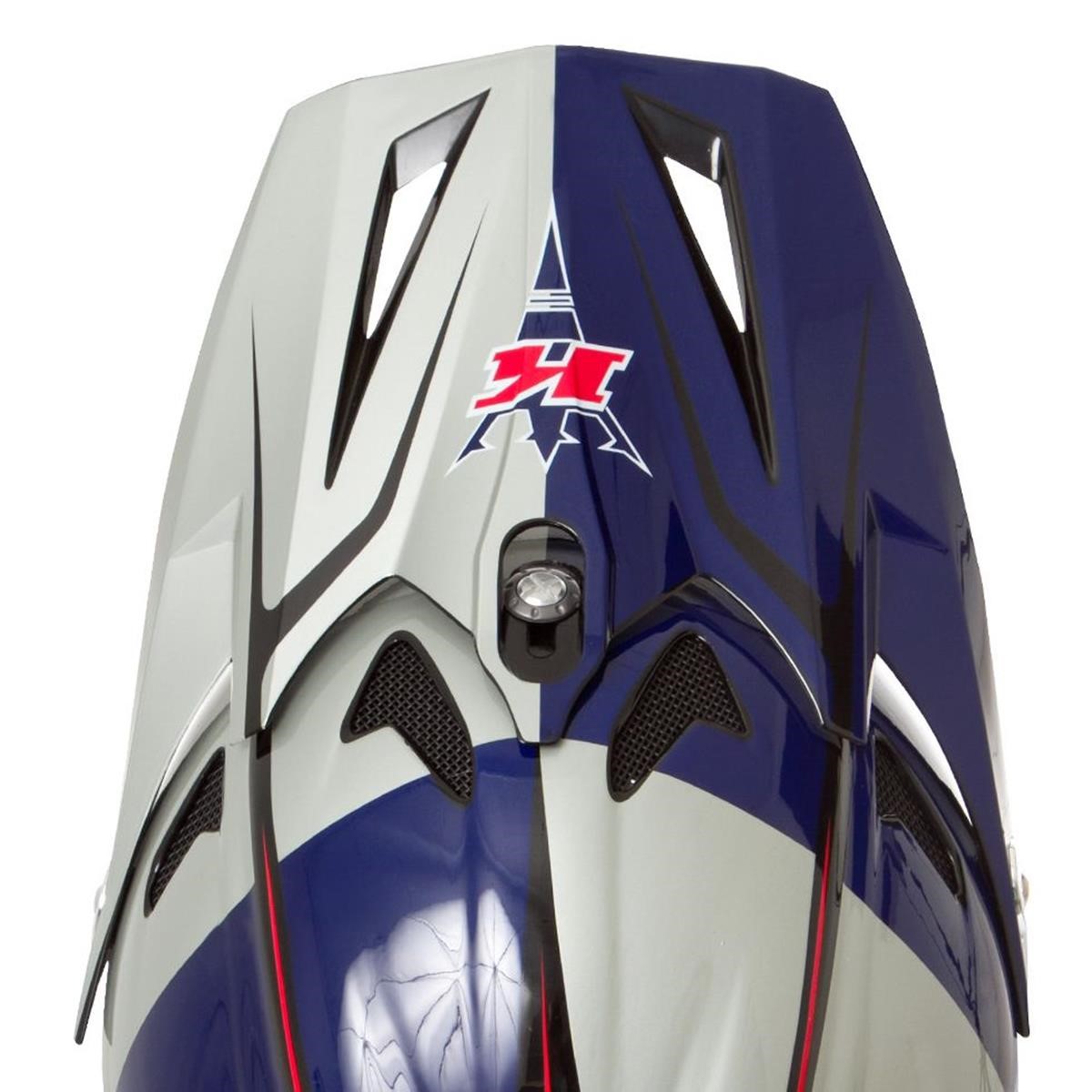 Kini Red Bull Helmschild MTB Silber/Blau