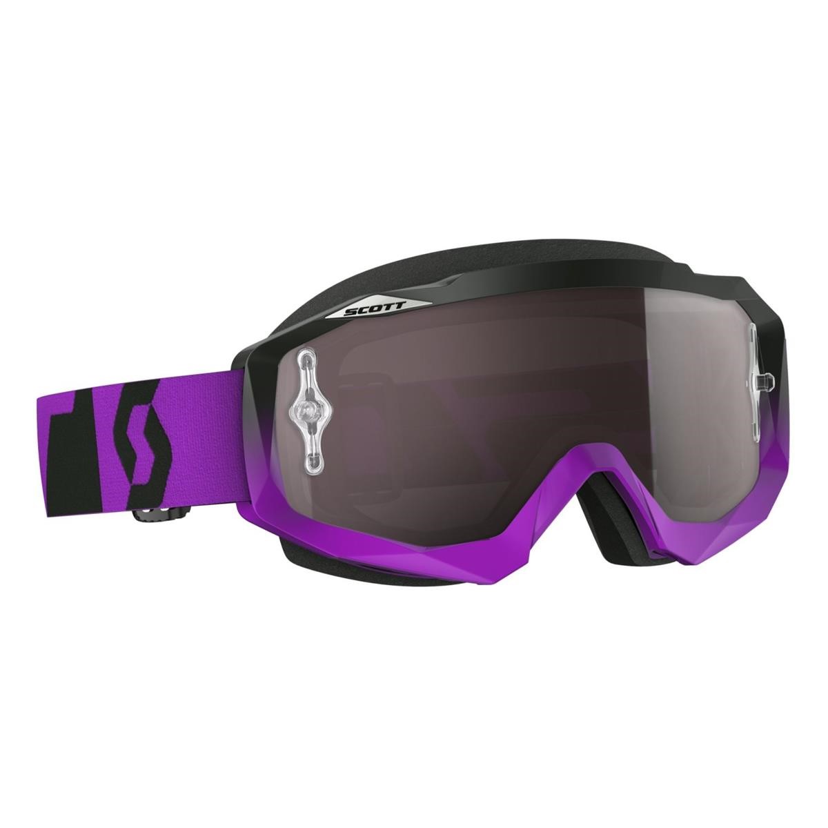 Scott Goggle Hustle MX Oxide Purple/Black/Silver Chrome Works