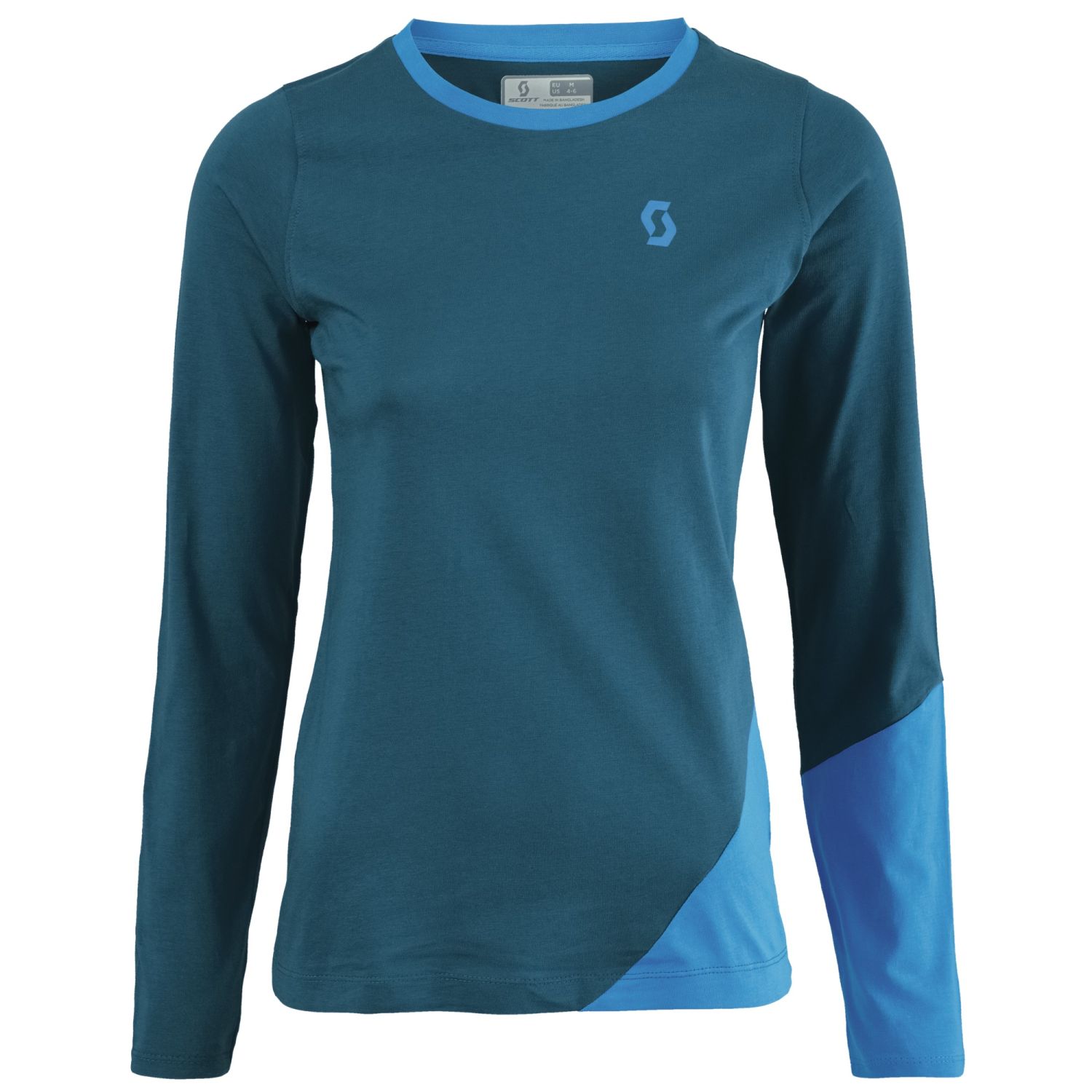Scott Donna T-Shirt Manica Lunga 50 Casual Ink Blue/Vibrant Blue