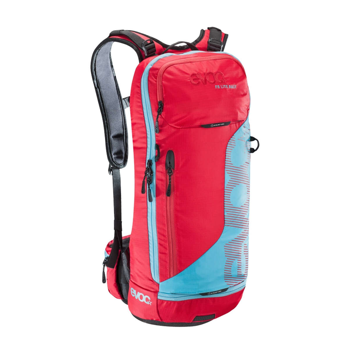 Evoc Protector Backpack with Hydration System Compartment FR Lite Red/Neon Blue, 10 Liter
