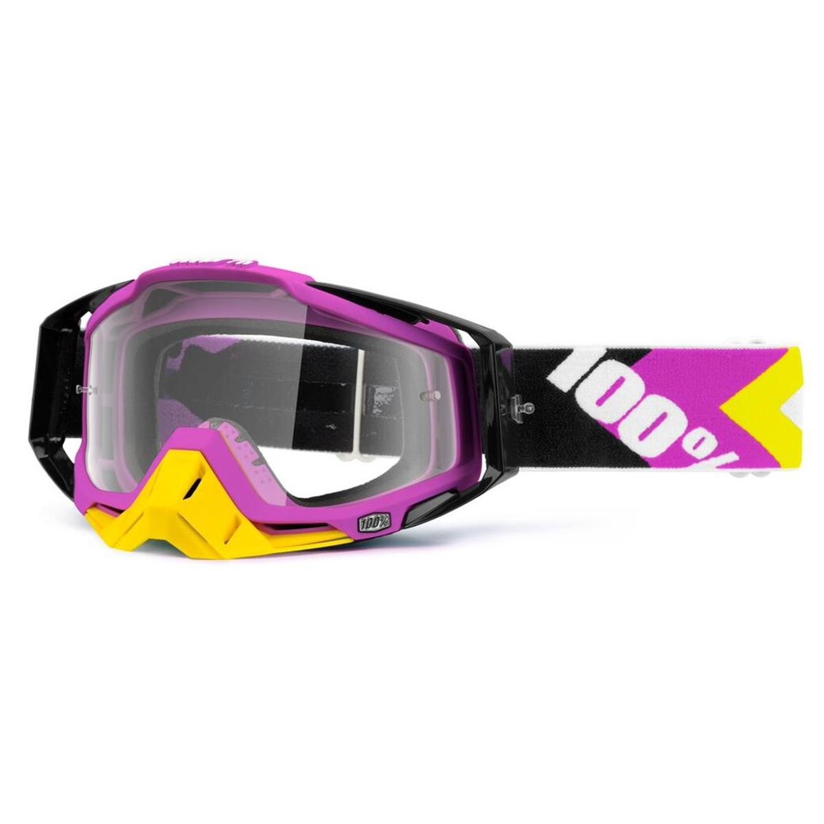 100% Goggle Racecraft Hyperion Magenta - Clear