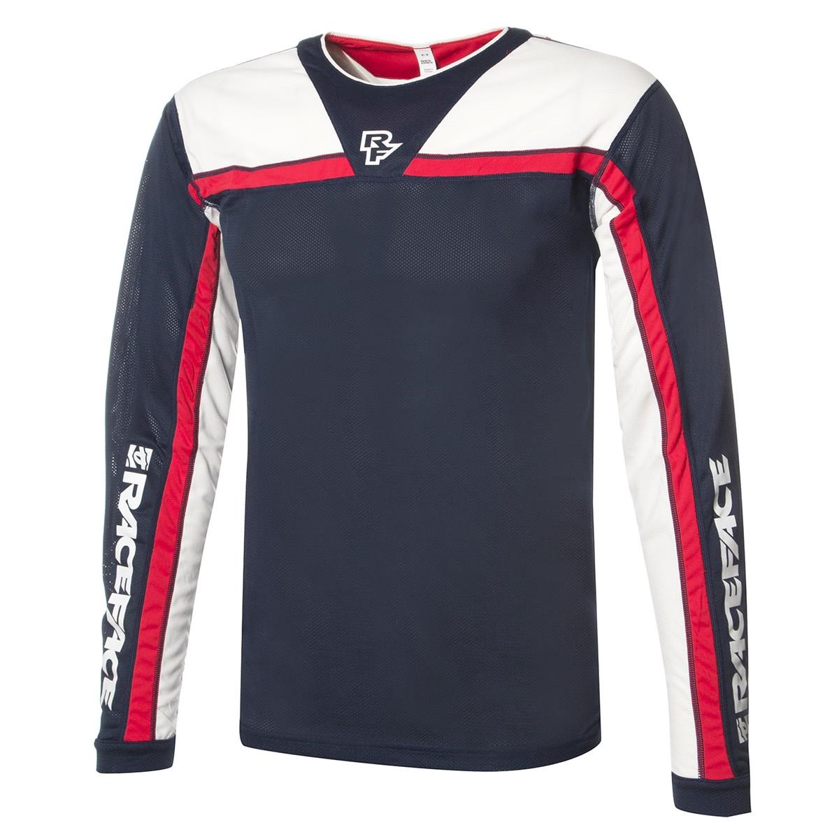 Race Face Maillot VTT Manches Longues Stage Navy/Flame