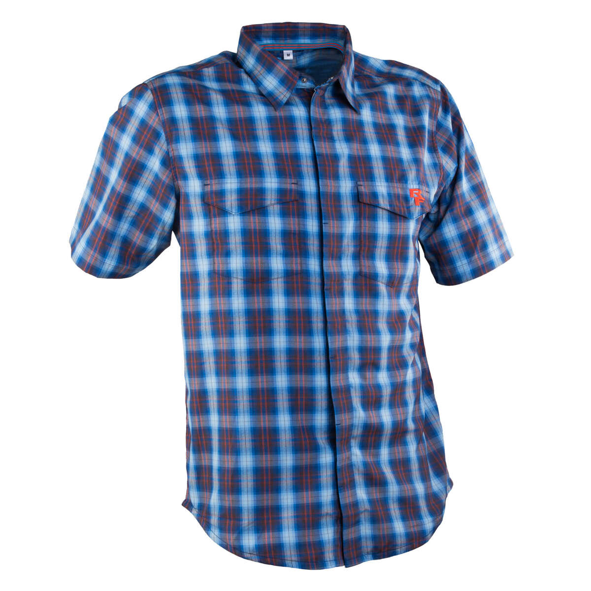 Race Face Shirt Short Sleeve Shop Blue Plaid