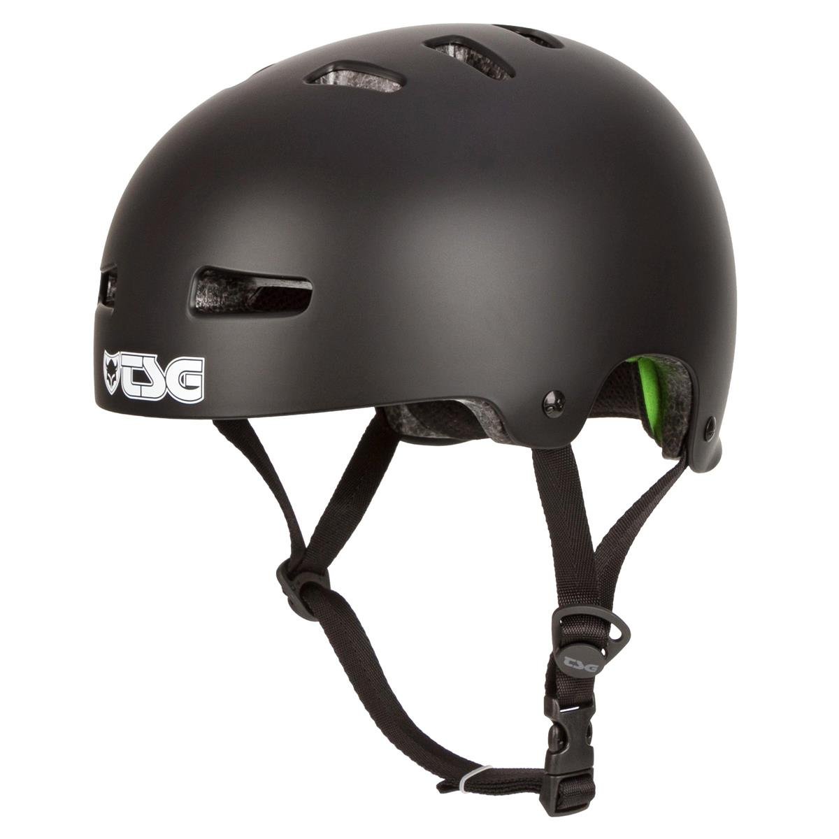 TSG BMX/Dirt Helm Evolution Solid Color - Satin Schwarz