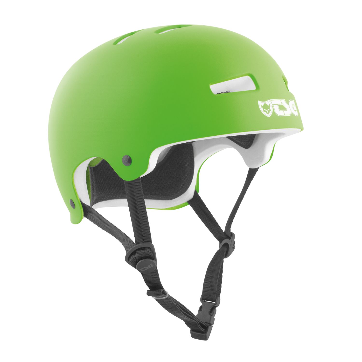 TSG BMX/Dirt Helmet Evolution Solid Color - Satin Lime Green