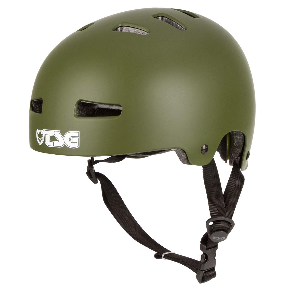 TSG BMX/Dirt Helm Evolution Solid Color Satin Olive 