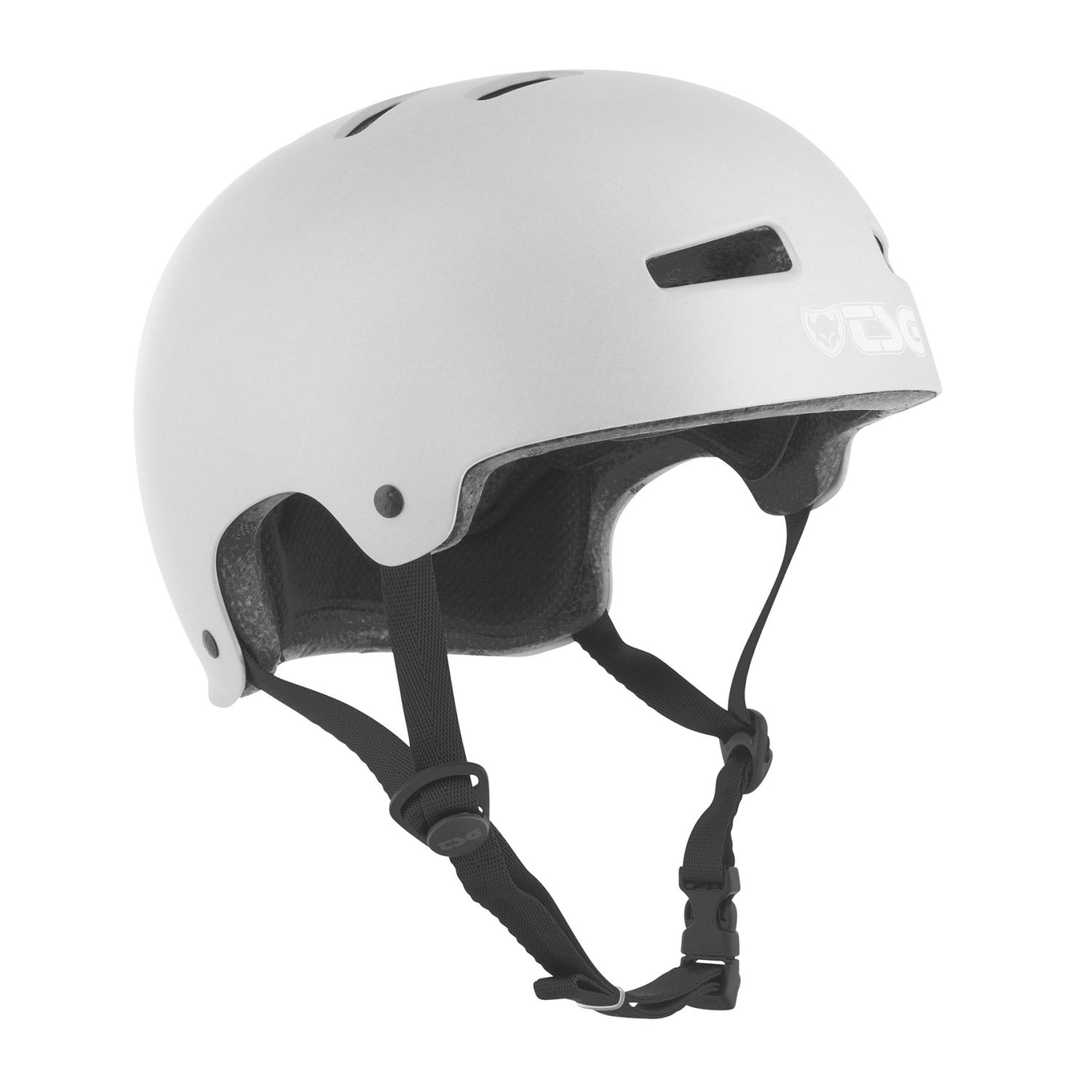 TSG BMX/Dirt Helm Evolution Solid Color - Satin Silver