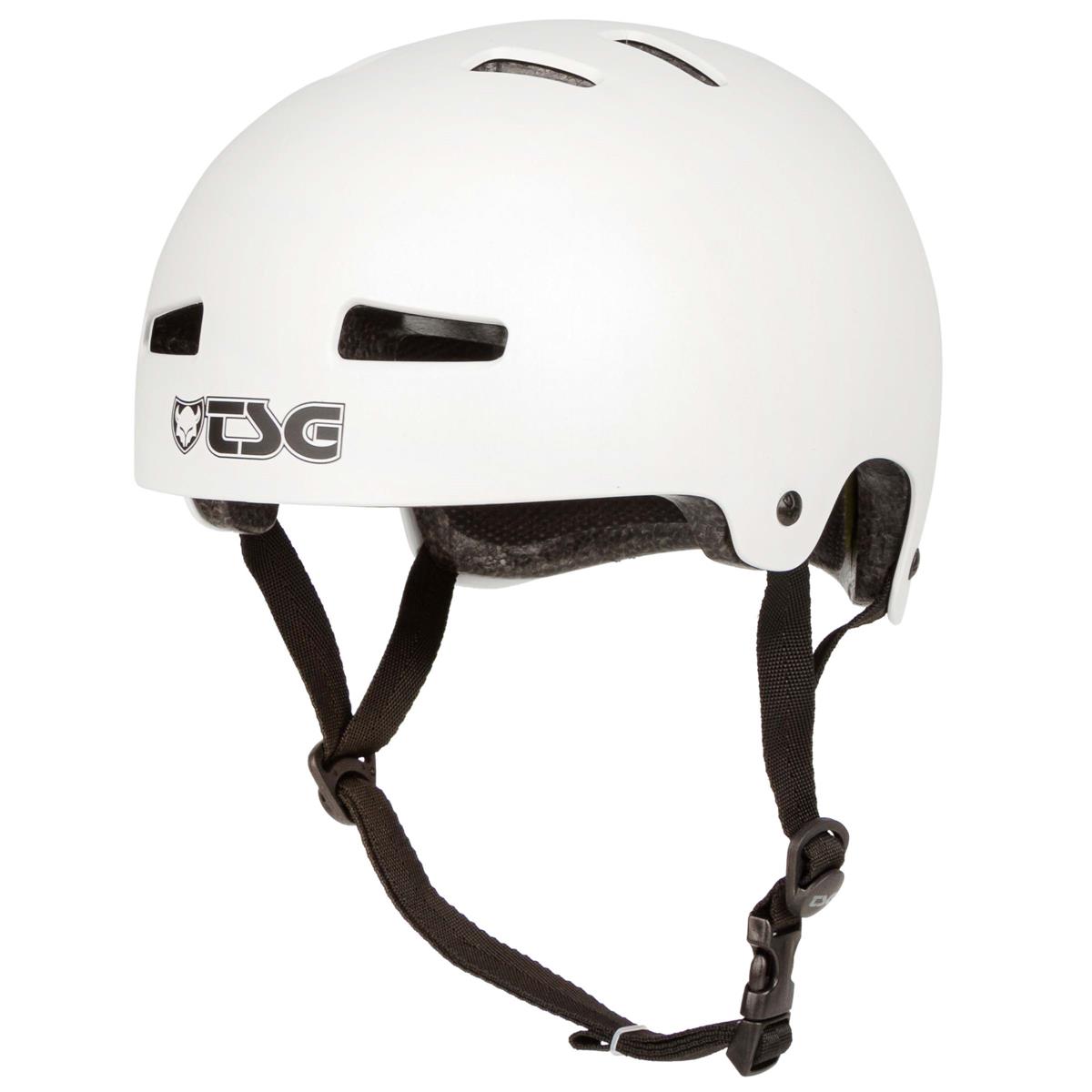 TSG BMX/Dirt Helm Evolution Solid Color - Satin White