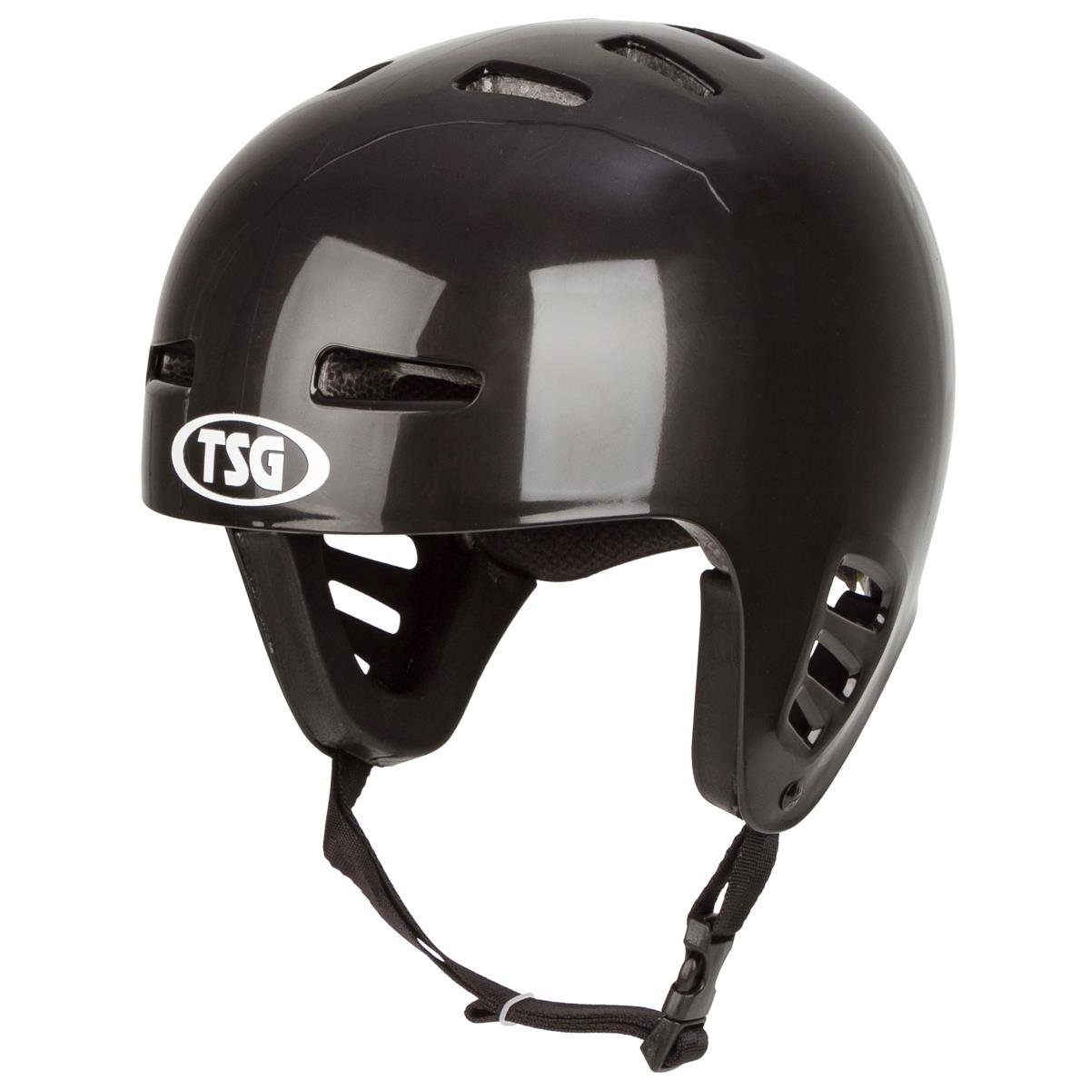 TSG BMX/Dirt Helm Dawn Flex Solid Color - Schwarz