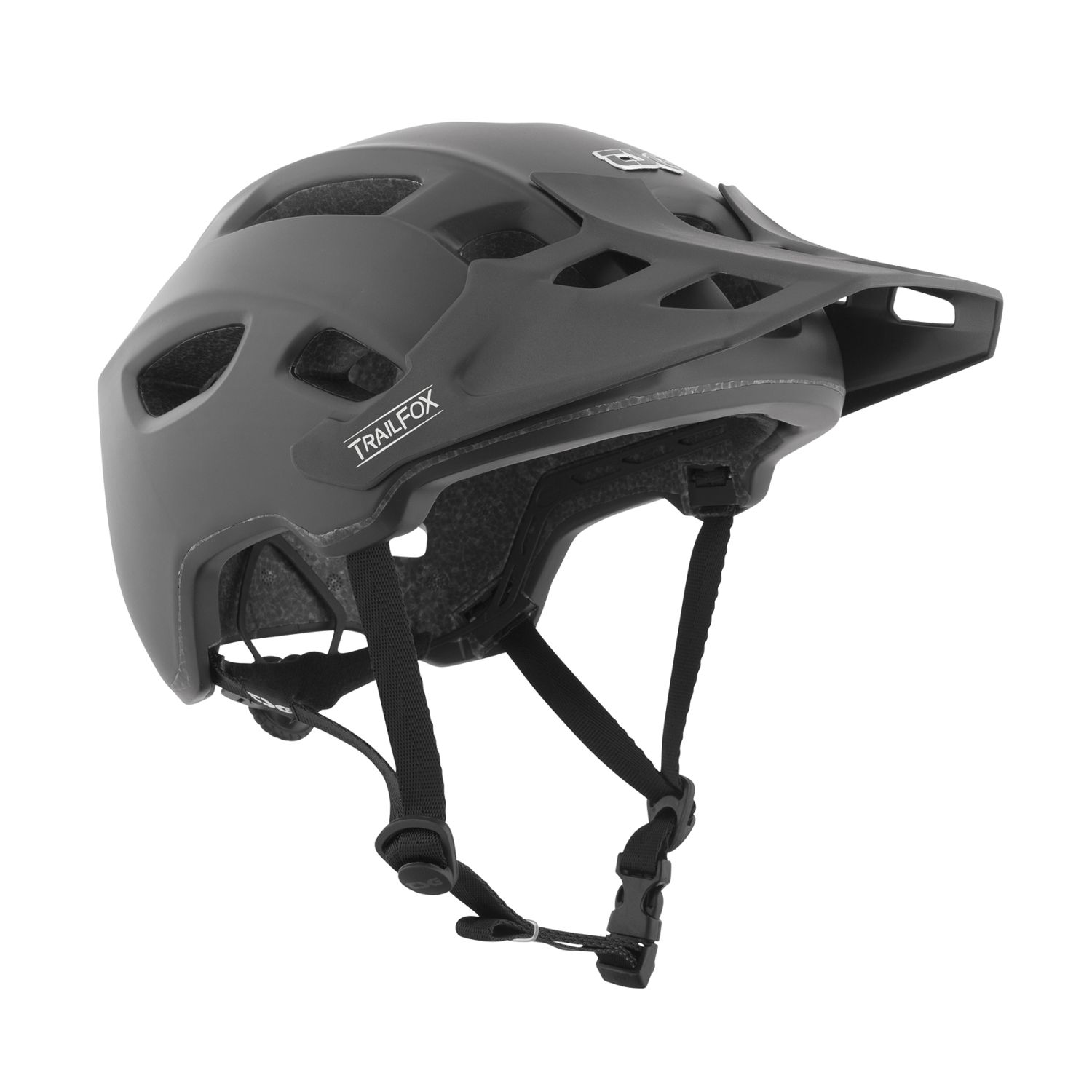 TSG Enduro-MTB Helm Trailfox Solid Color - Satin Schwarz
