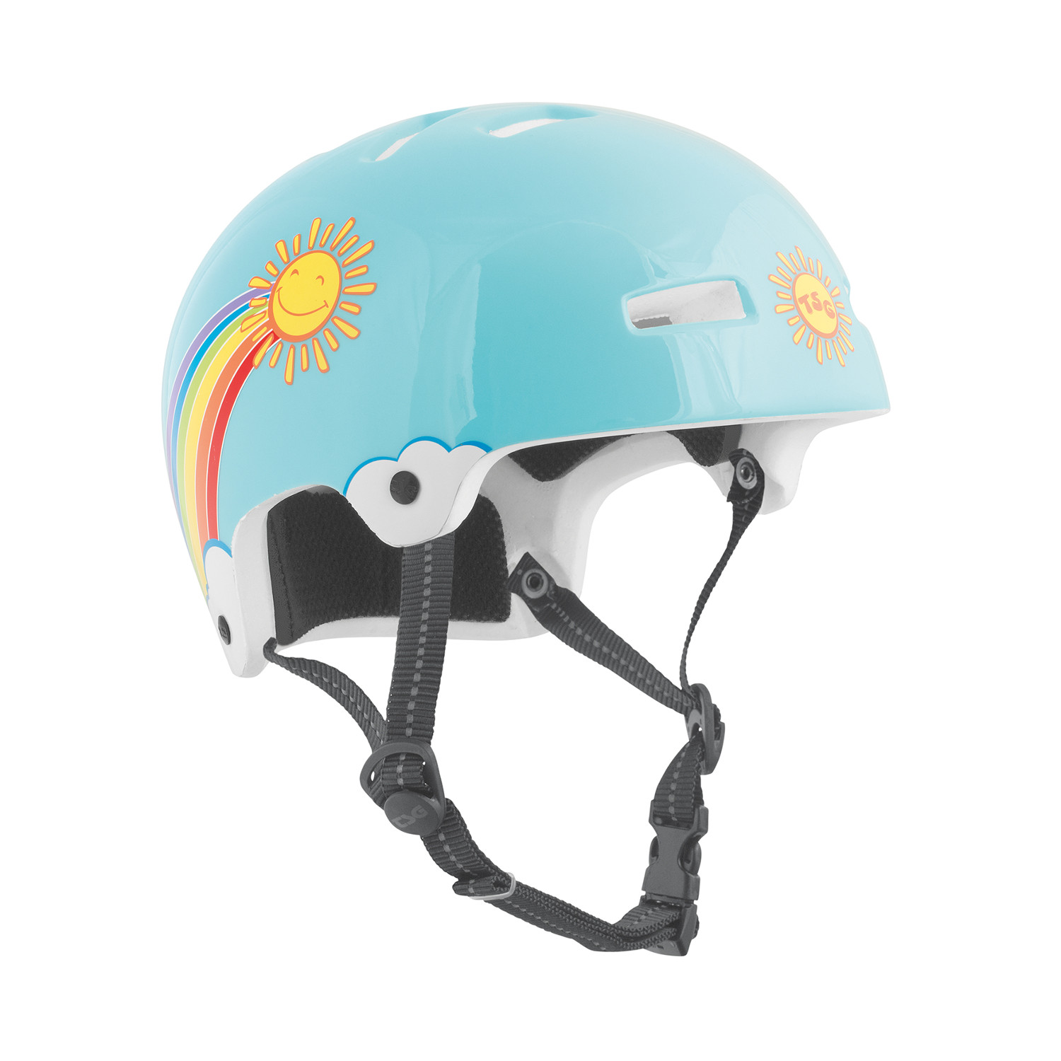 TSG Kids BMX/Dirt Helmet Nipper Maxi Graphic Design - Rainbow