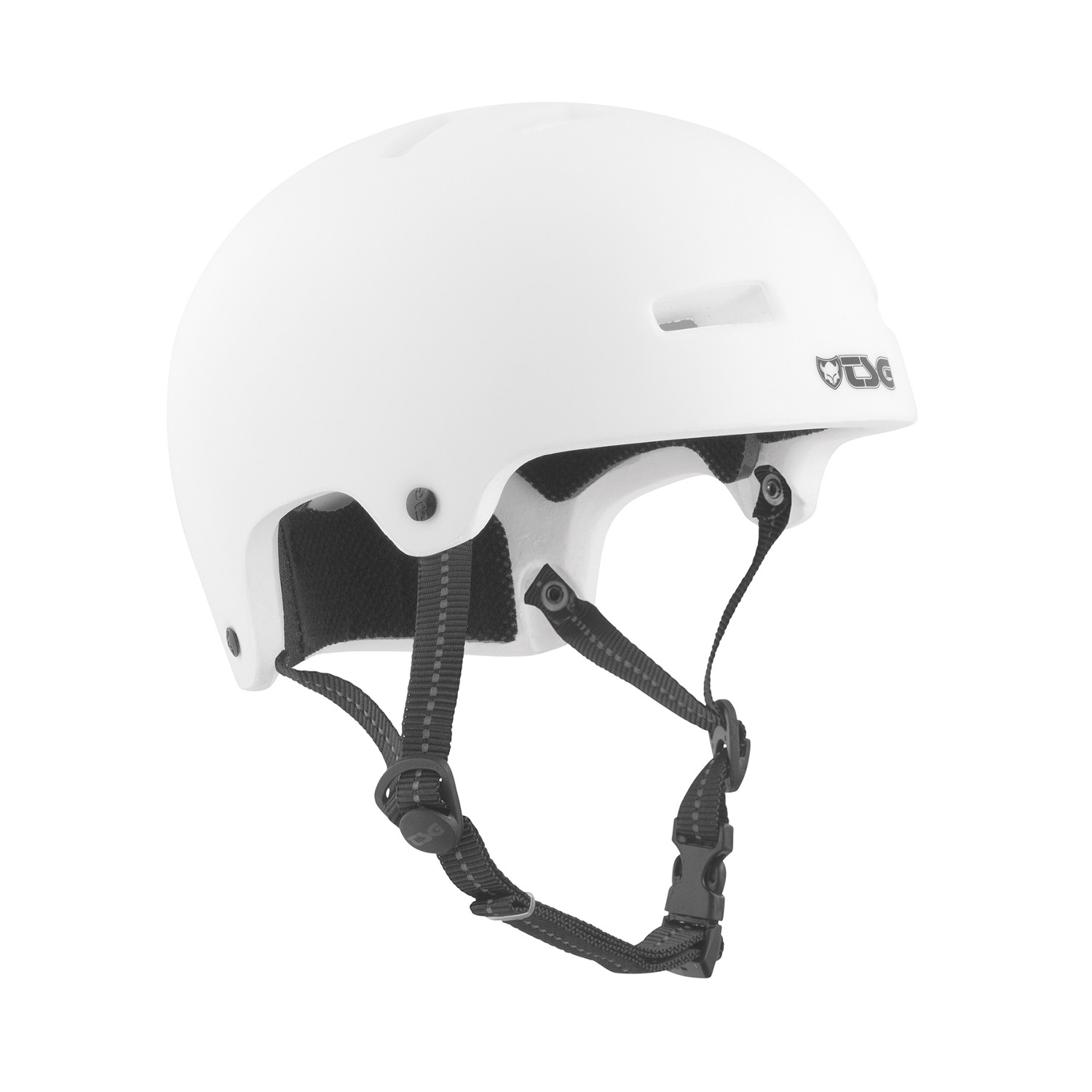 TSG Kids BMX/Dirt Helm Nipper Maxi Solid Color - Satin Weiß