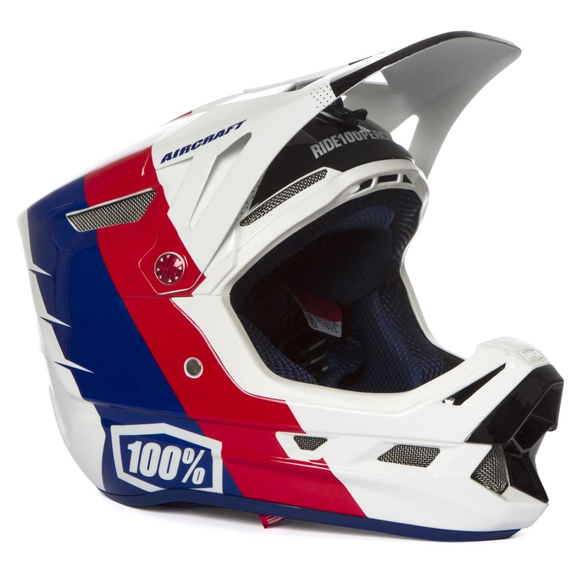 100% Downhill MTB Helmet Aircraft R8 White