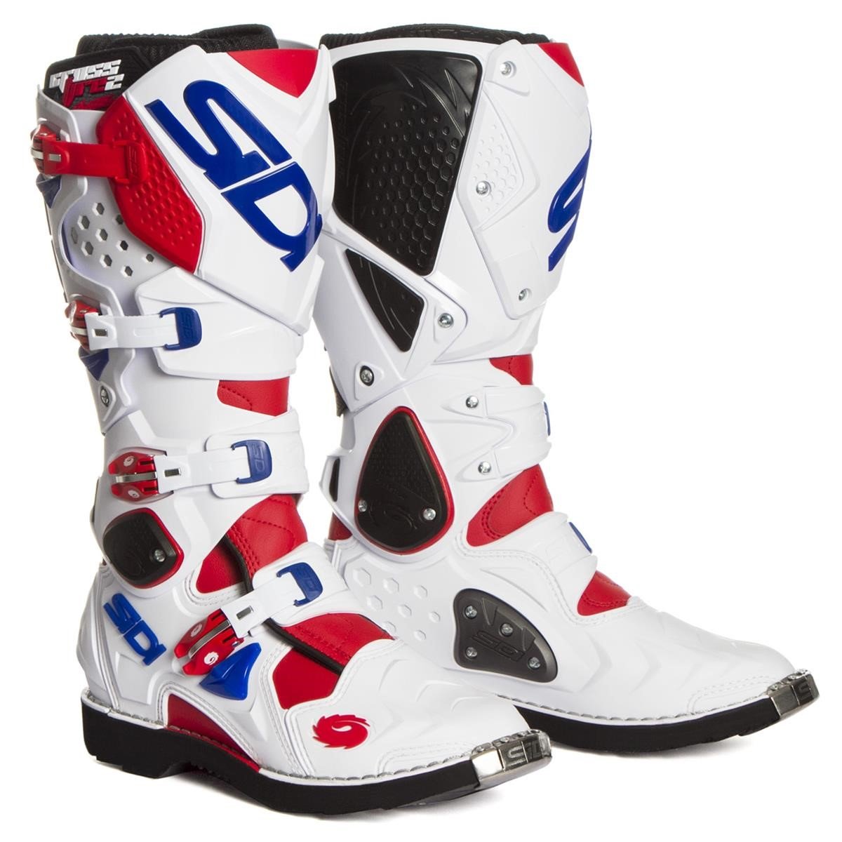 Sidi MX Boots Crossfire 2 White/Red/Blue