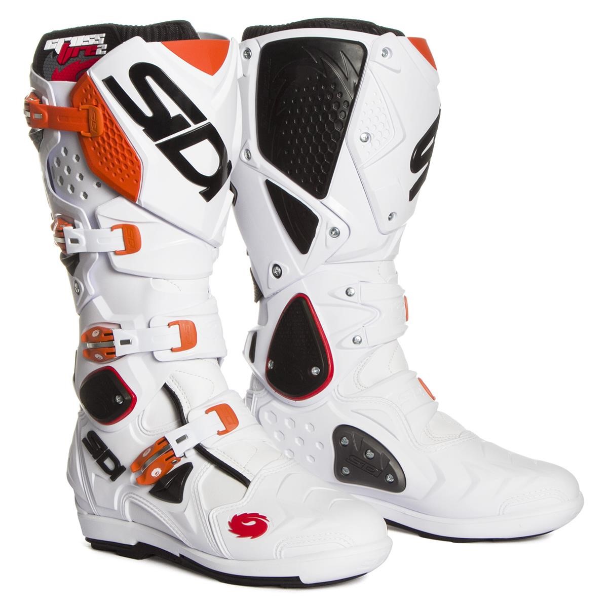 Sidi MX Boots Crossfire 2 SRS White/Orange