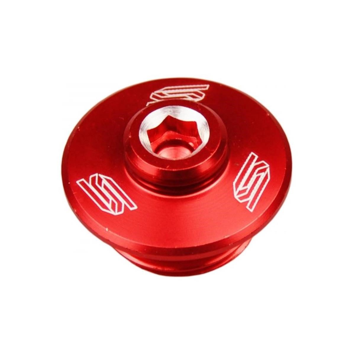 SCAR Oil Filler Plug  Red, Suzuki RM 80/85/125/250, RMZ 250/450
