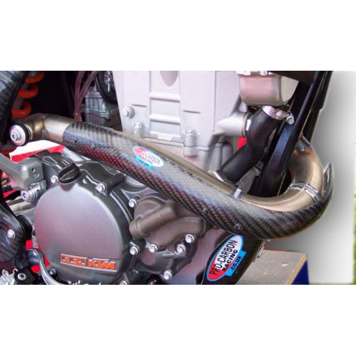 Pro-Carbon Racing Pipe Guard  Carbon, KTM SXF 450 13-15, Husqvarna FC 450 14-15