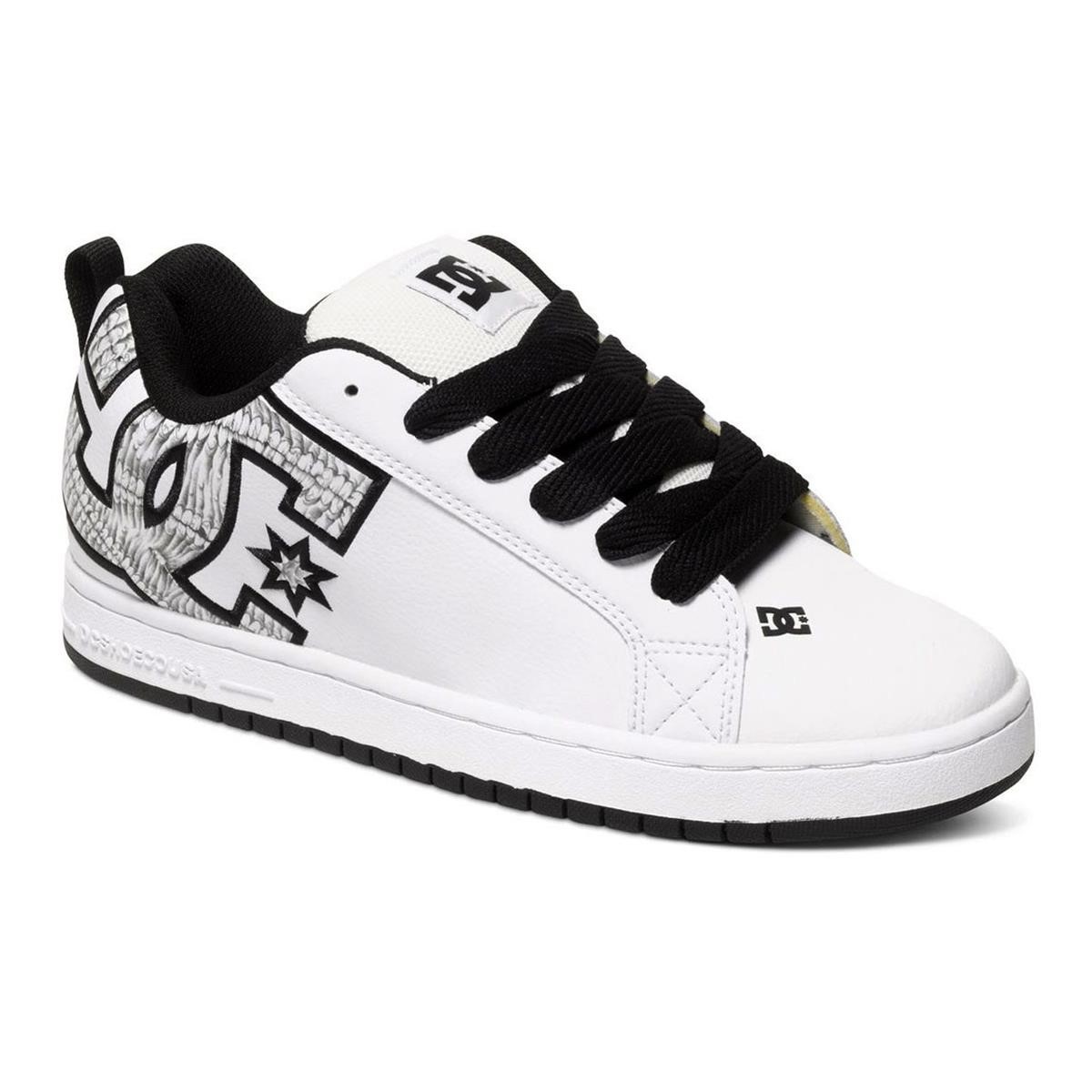 DC Chaussures Court Graffik SE White/White Print
