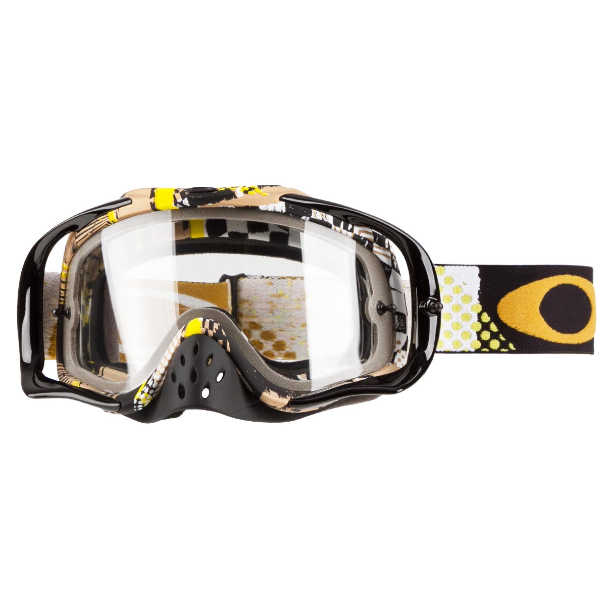 Oakley Goggle Crowbar MX Mosh Pit Gold - Dual Clear Anti-Fog