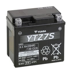 Iboxx Battery  Gel, YTZ7S, 12 Volt 6 Ah