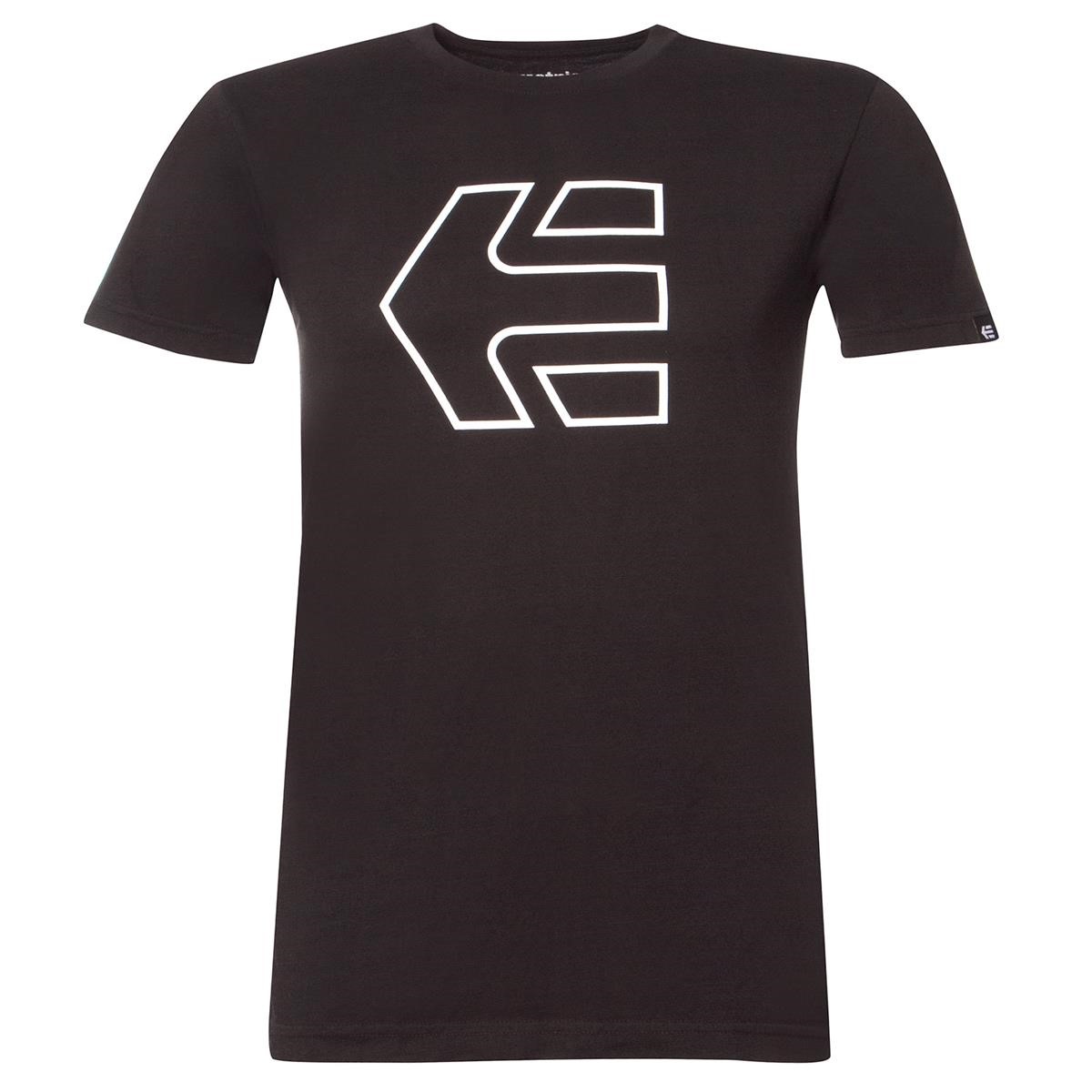 Etnies T-Shirt Icon Outline Schwarz/Weiß