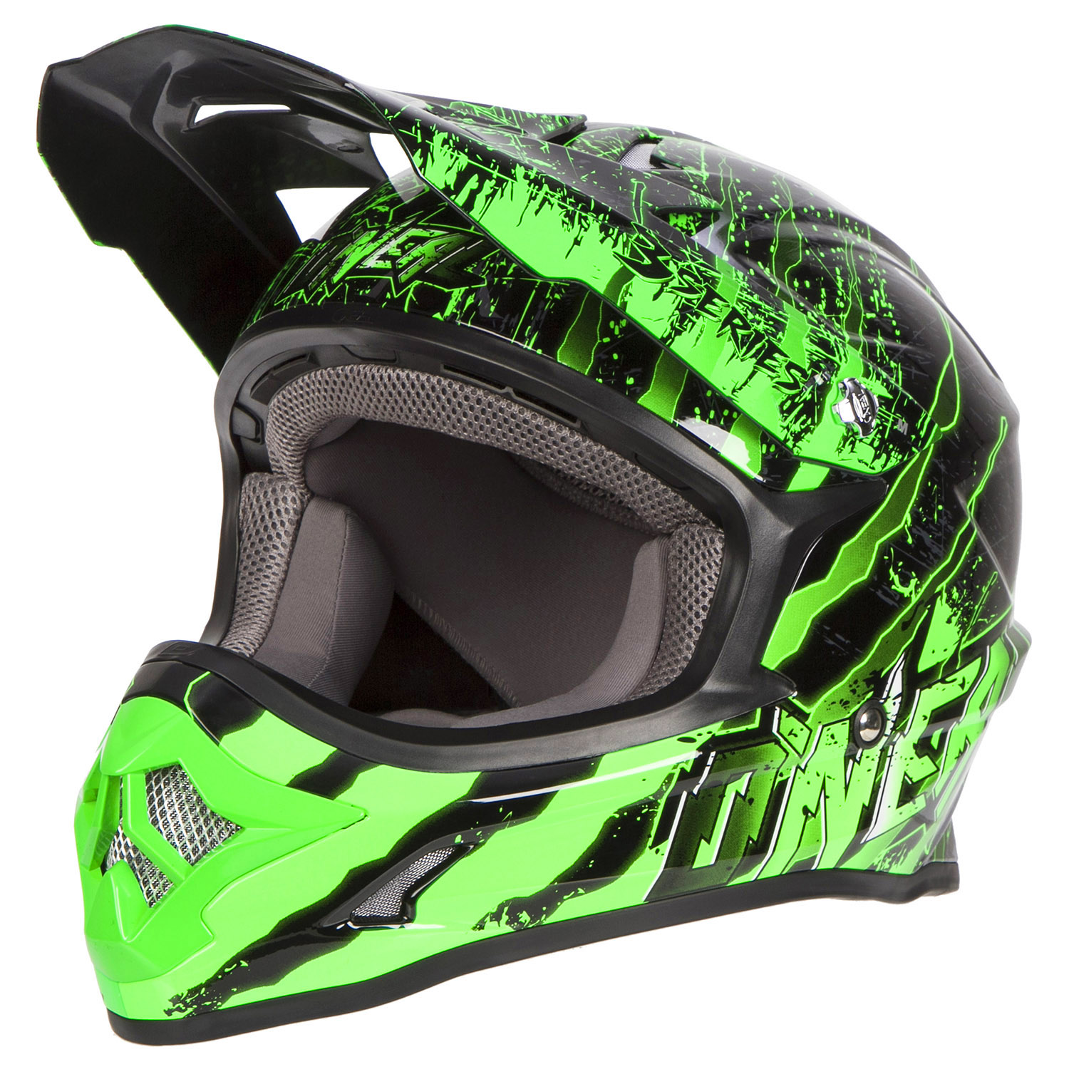 O'Neal MX Helmet 3Series Mercury Black/Green