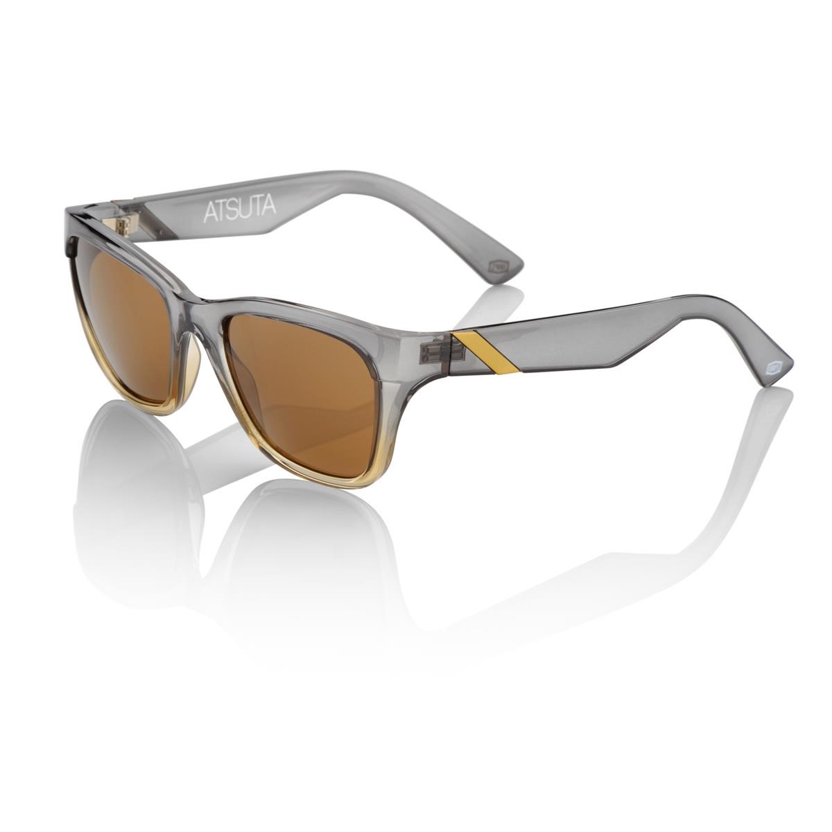 100% Sunglasses The Atsuta Clear Smoke/Dark Bronze