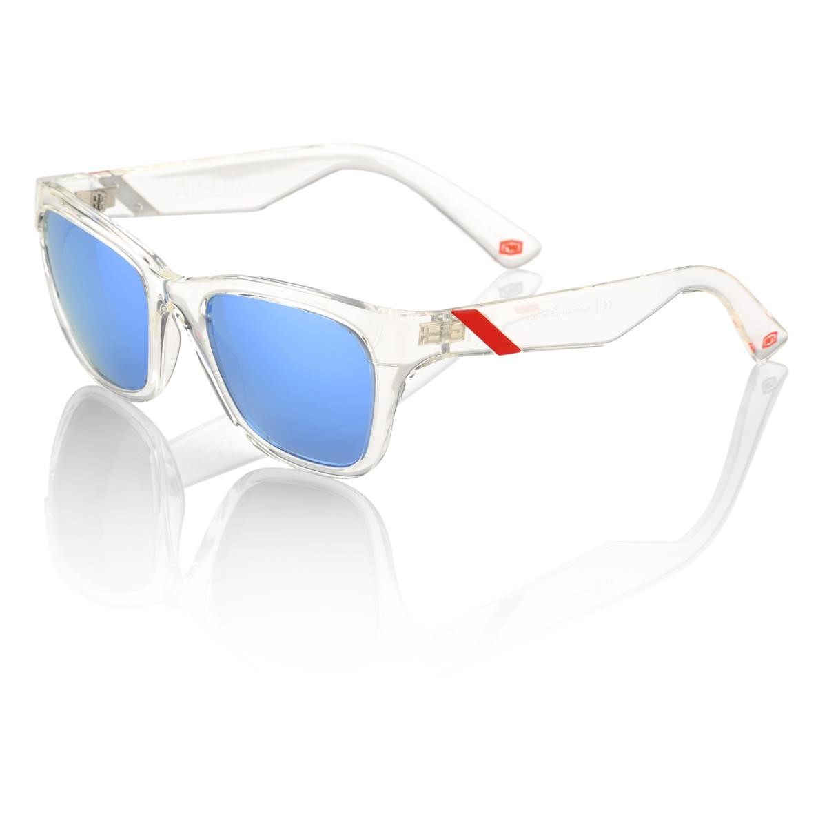 100% Sunglasses The Atsuta Ice Pick/Blue mirror