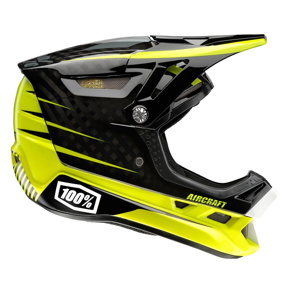 100% Downhill MTB Helmet Aircraft Basetech Yellow