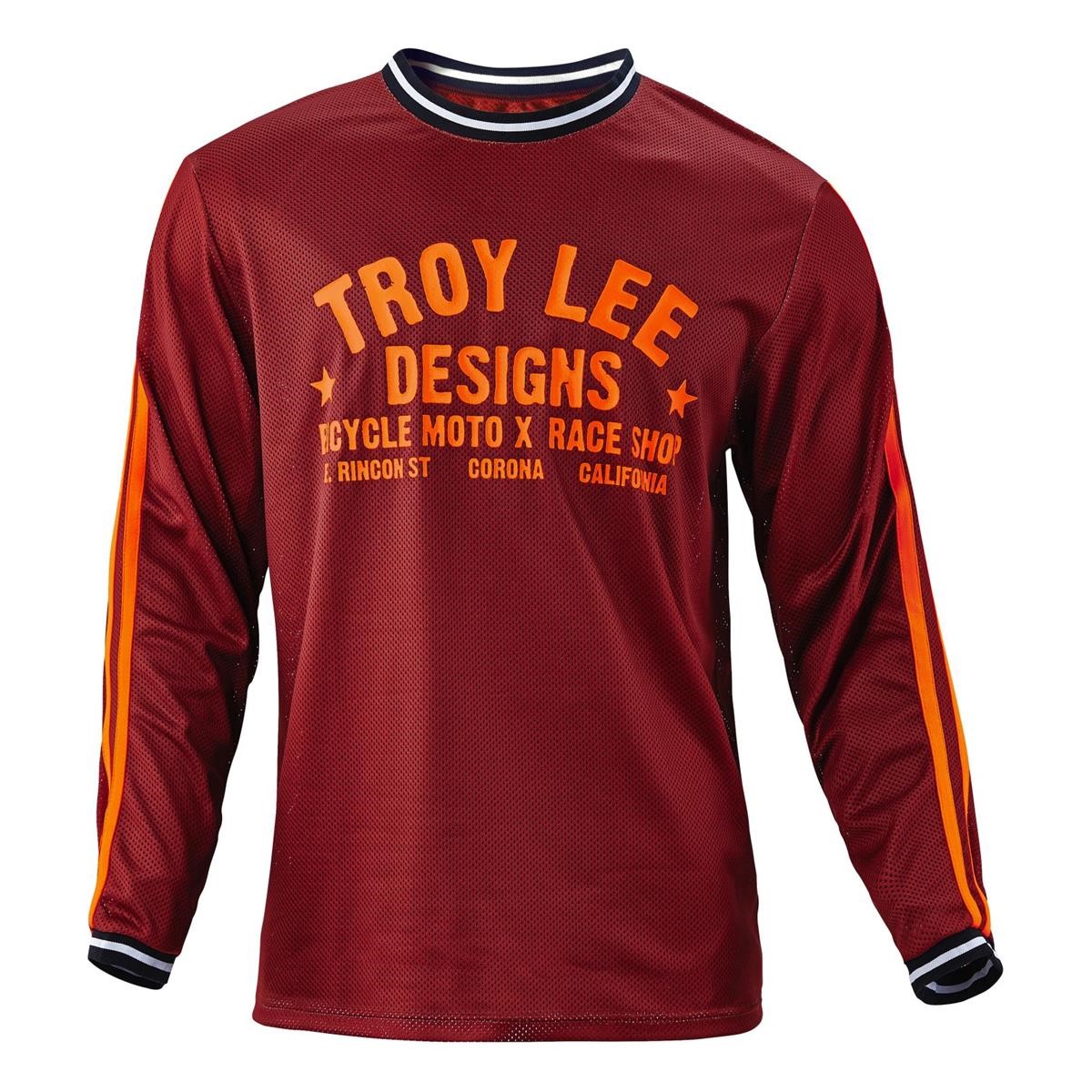 Troy Lee Designs Maillot VTT Manches Longues Super Retro Maroon