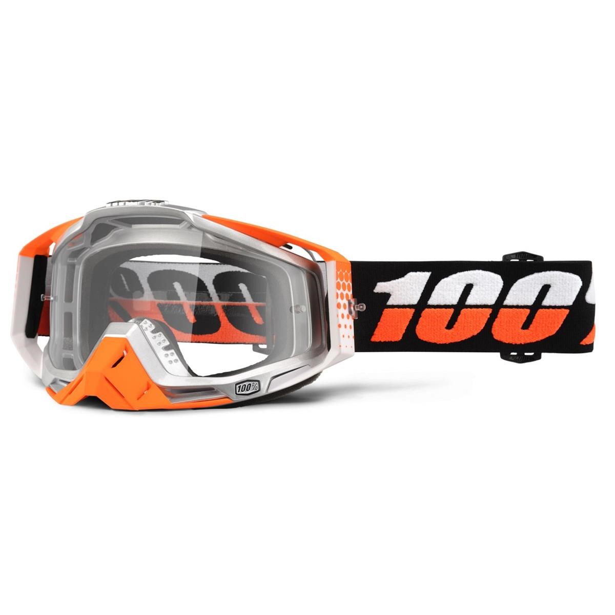 100% Masque Racecraft Ultrasonic - Clear Anti-Fog