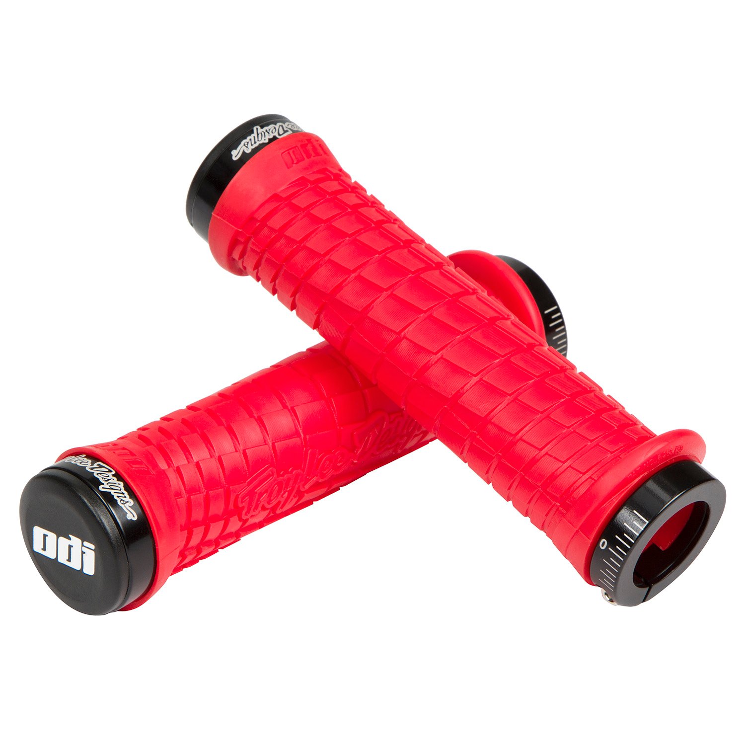 ODI MTB Grips Bonus Pack TLD Lock-On Red/Black, 130 mm