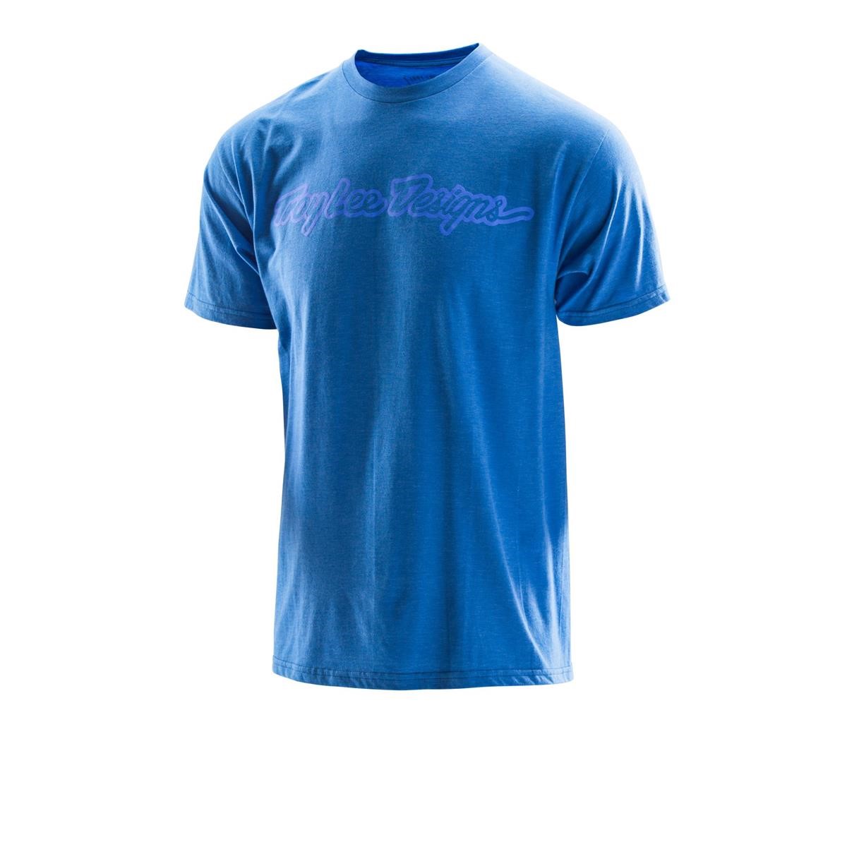 Troy Lee Designs T-Shirt Signature Heather Royal/Blue
