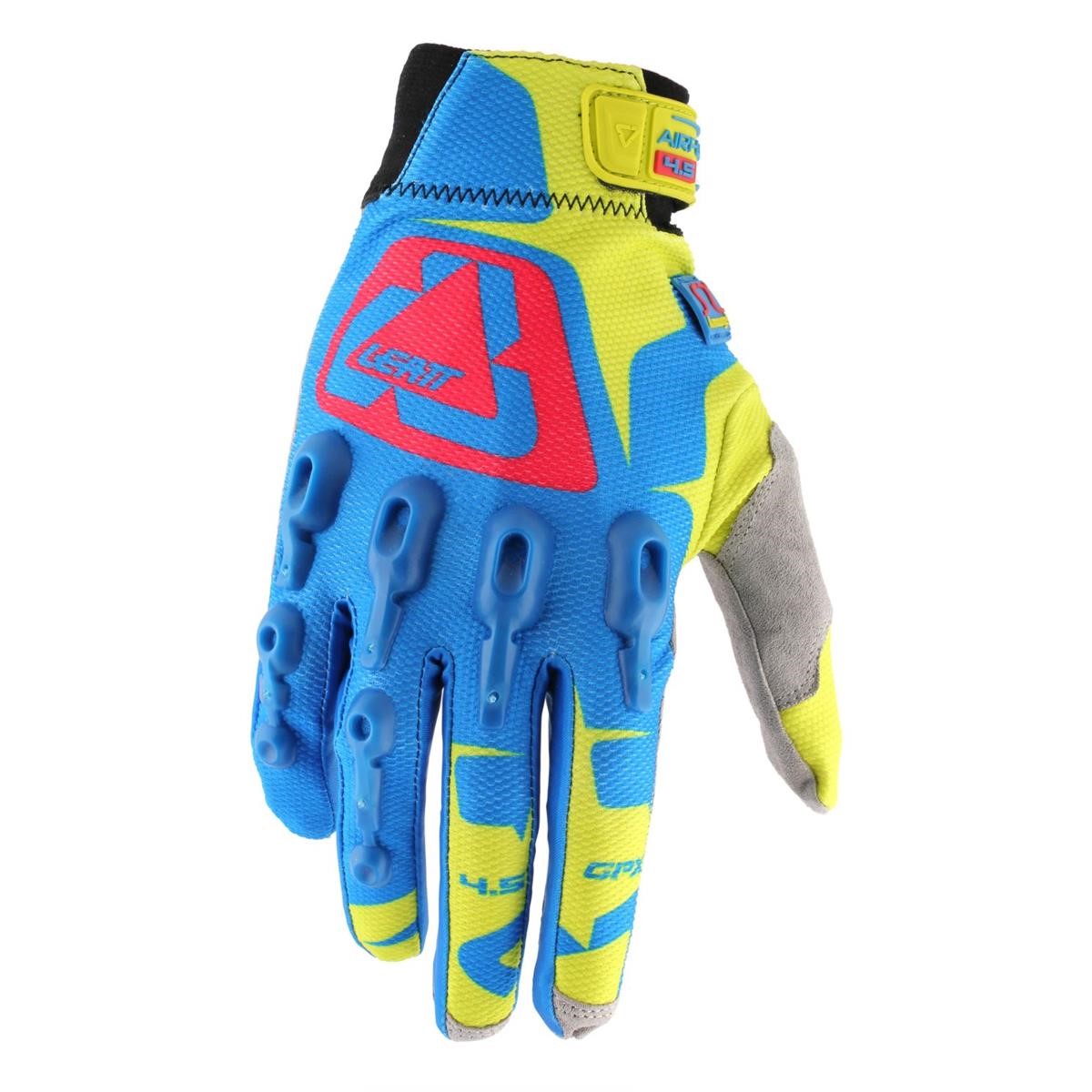 Leatt Gloves GPX 4.5 Lite Blue/Yellow/Red