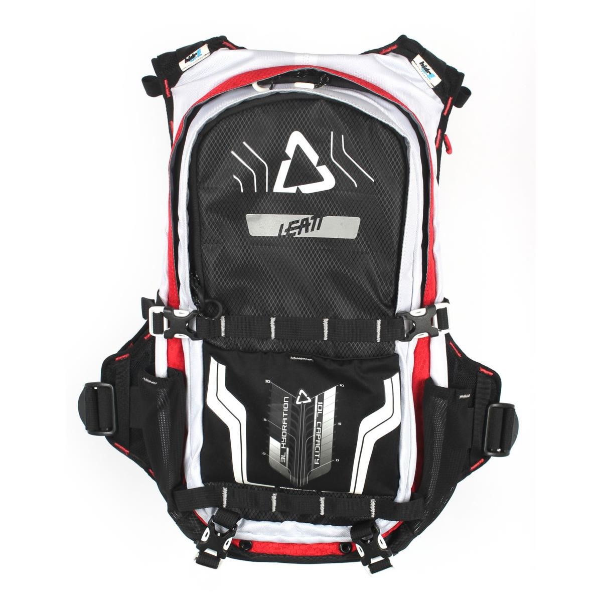 Leatt Hydration Pack GPX Cargo 3.0 Incl. Back Protector, Black/White/Red, 3 L