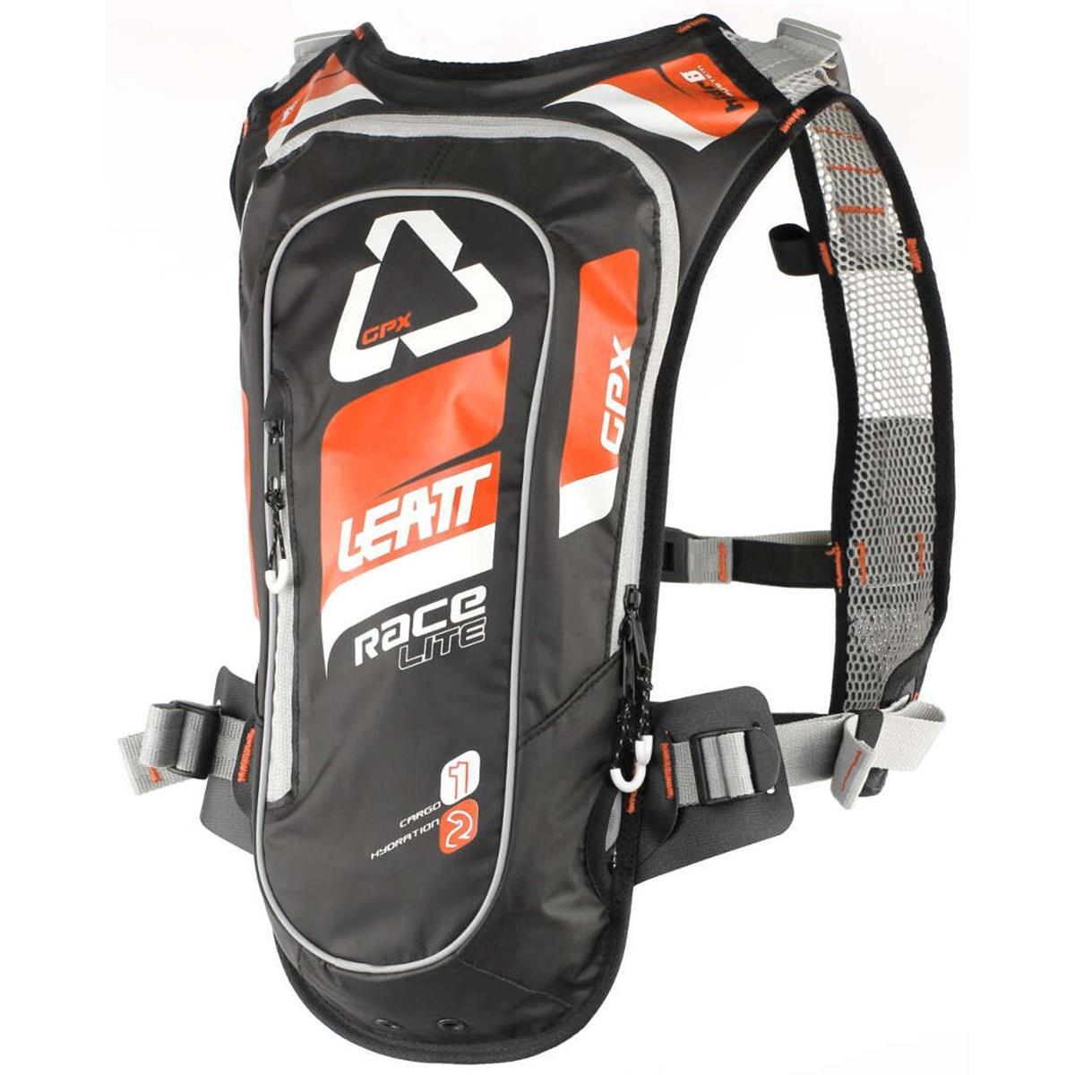 Leatt Backpack with Hydration System GPX Race HF 2.0 Orange/Black, 2 L