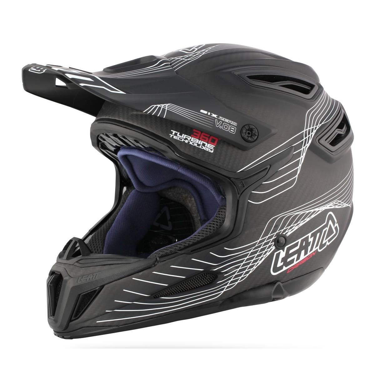 Leatt Downhill-MTB Helmet DBX 6.0 Carbon Carbon/White/Red