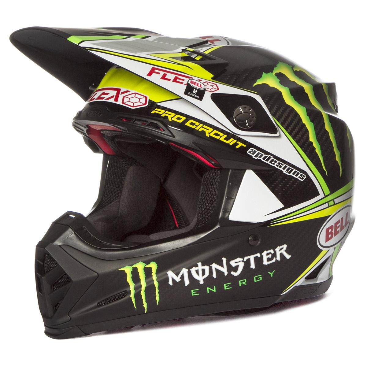 Bell Helmet Moto-9 Carbon Flex Pro Circuit Replica - Black/Green