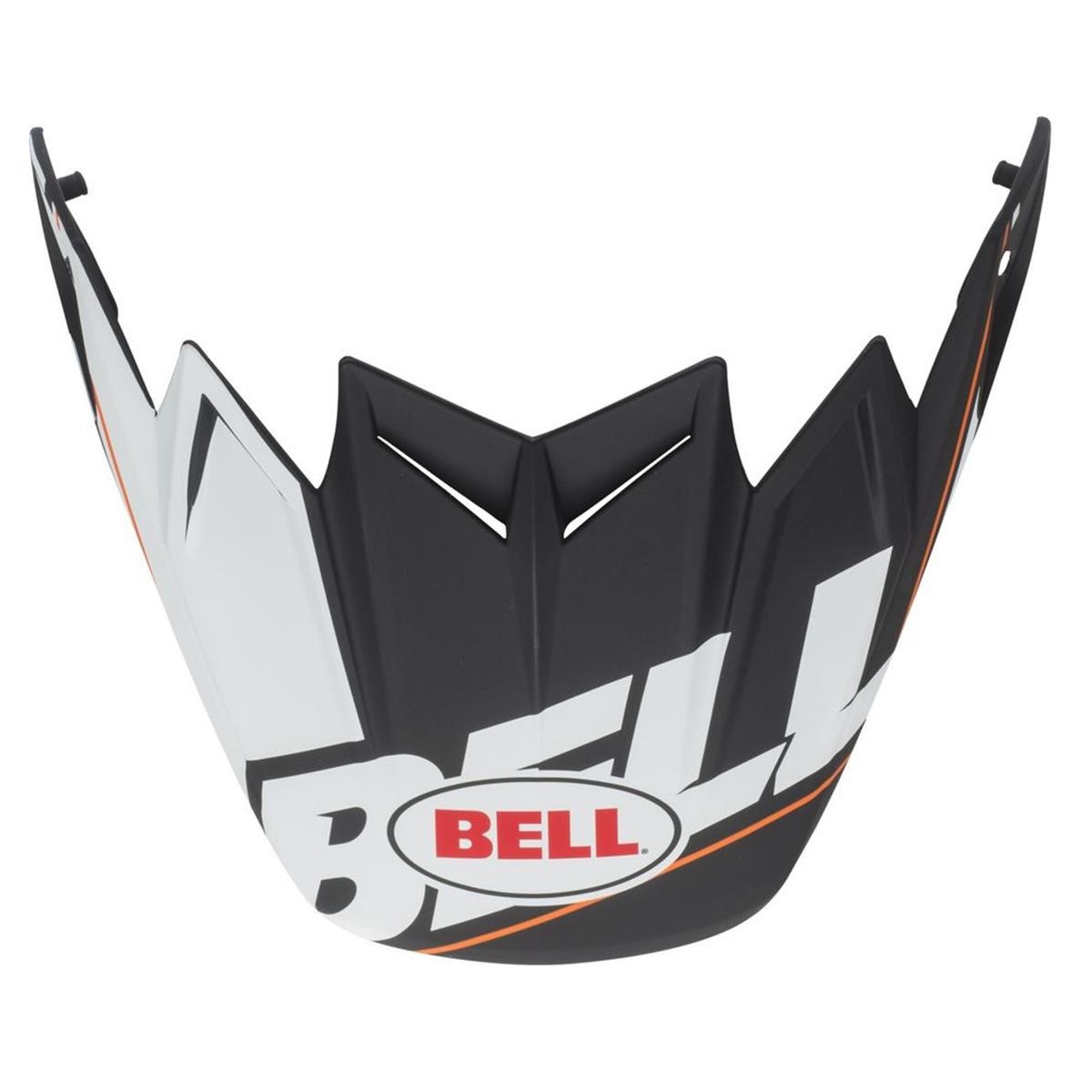 Bell Helmschild Moto-9 Carbon Flex Blocked - Schwarz