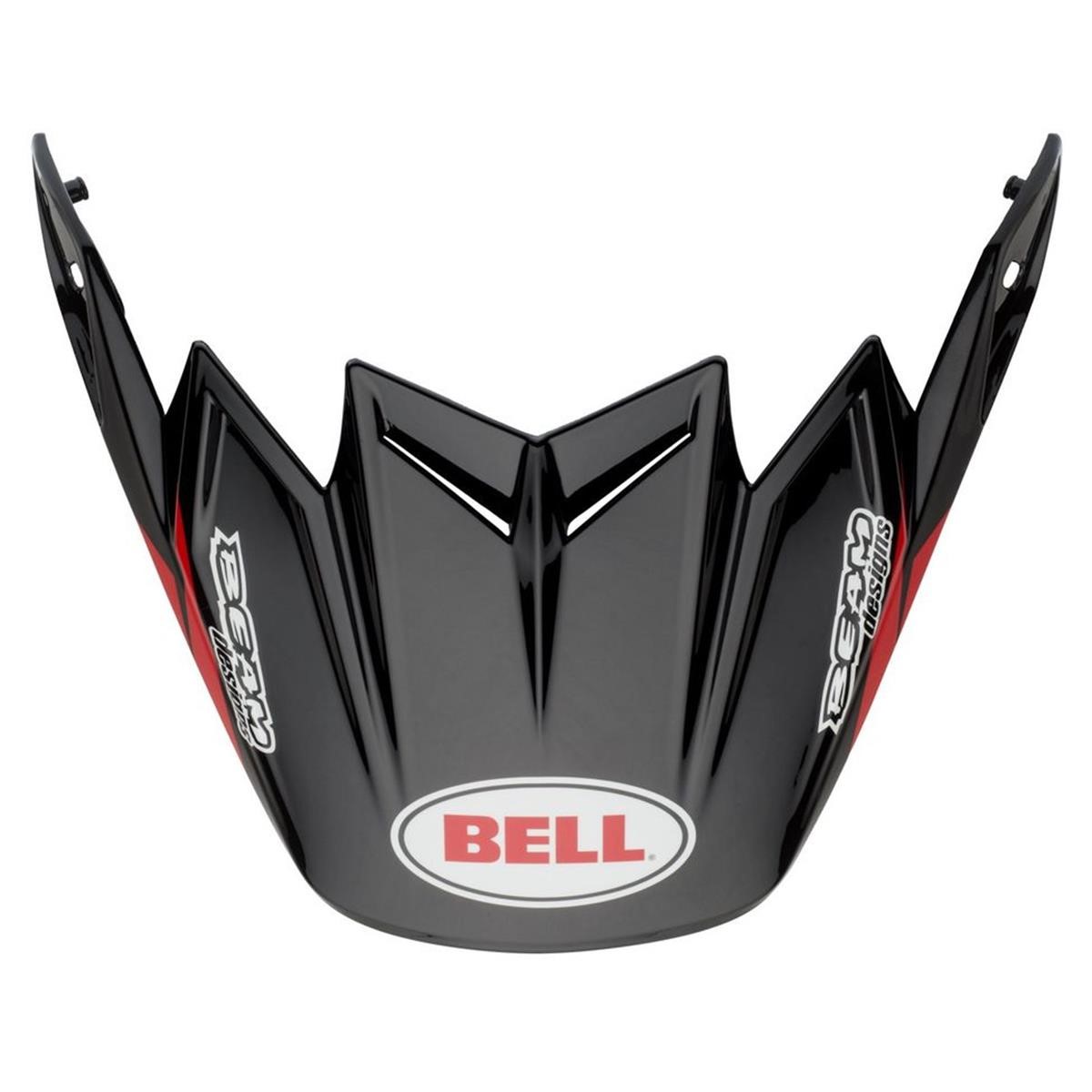 Bell Helmschild Moto-9 Carbon Flex Syndrome - Rot