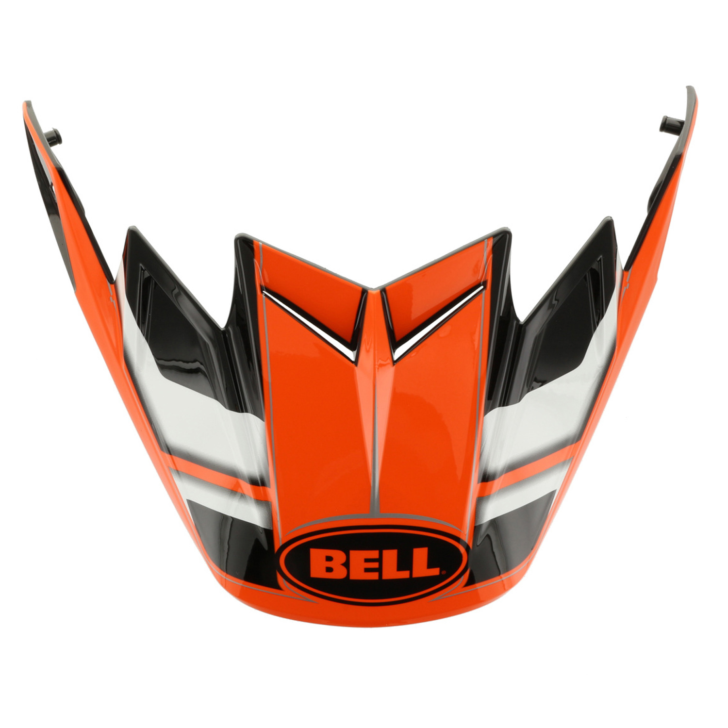 Bell Helmschild Moto-9 Carbon Flex Factory - Orange/Schwarz