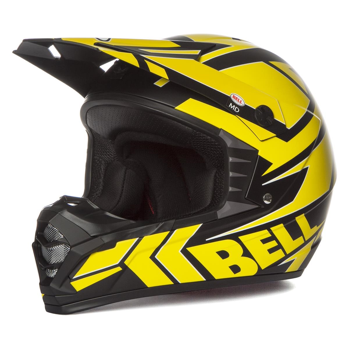 Bell Casco MX SX-1 Stack - Charcoal/Yellow
