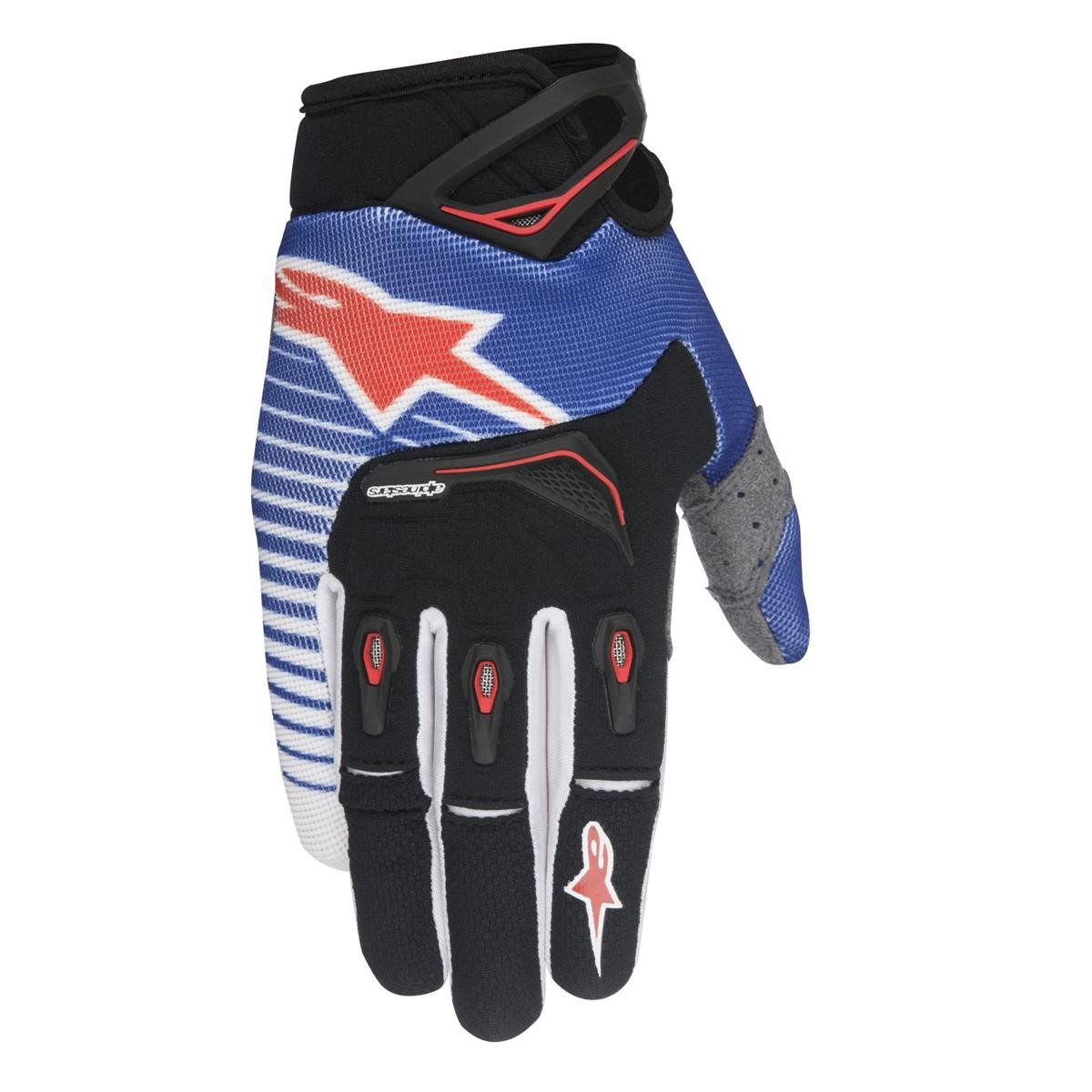Alpinestars Gloves Techstar Factory Blue/White/Red