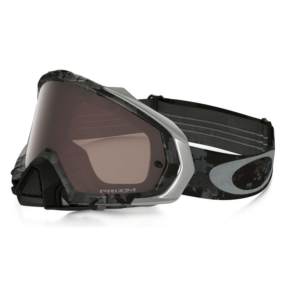 Oakley Goggle Mayhem Pro MX James Stewart Signature: Stealth Camo - Dark Grey Anti-Fog