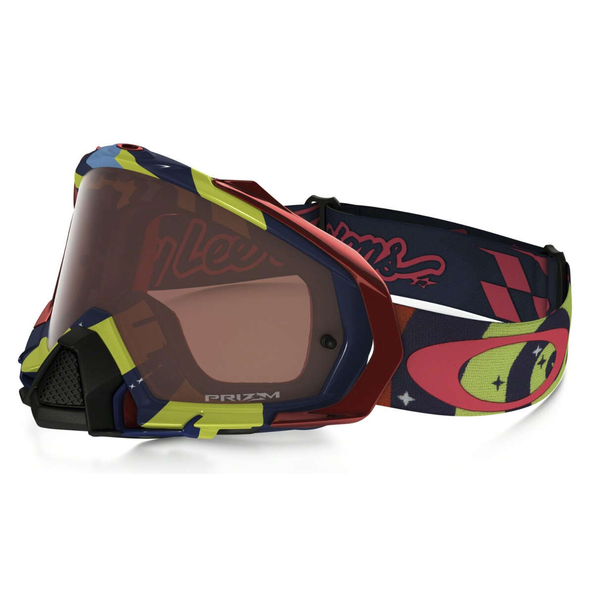 Oakley Goggle Mayhem Pro MX Troy Lee Designs: Phantom RYB - Prizm MX Bronze Anti-Fog